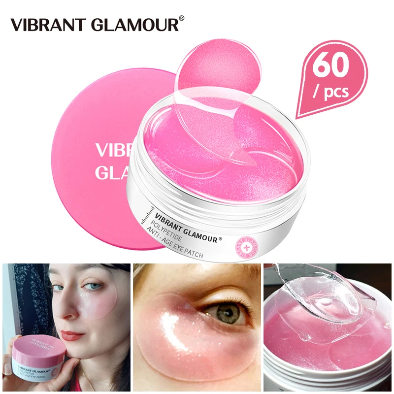 Яркая Гламурная полипептидная маска для глаз Омолаживающий увлажняющий с