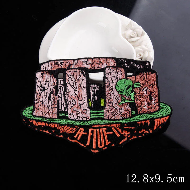 DIY Alien/нашивка с НЛО утюгом на нашивках одежде вышитые патчи для одежды патч пошив