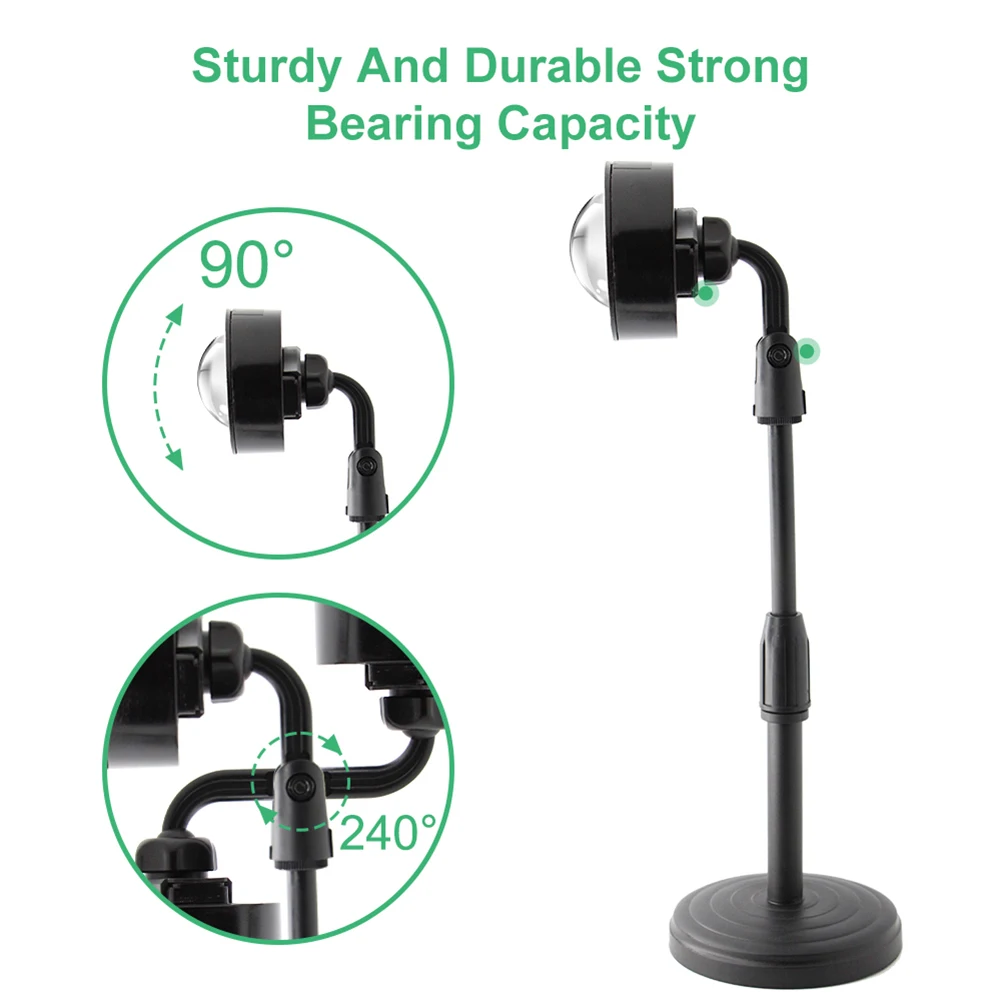 

USB Rainbow Atmosphere Sunset Projector Lamp Bedroom LED Night Light Wall Decoration for Photography Ambient Light