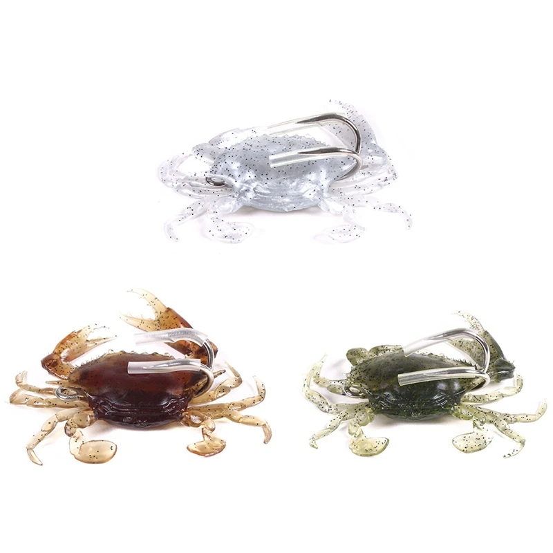 Искусственная приманка ложная форма краба силиконовая рыболовные аксессуары С