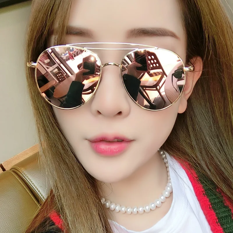 

2020 Retro Polygon Sunglasses Wemen Men Women Luxury Pink Lens Round Sun Glasses Vintage Small Frame Mirror Color Sunglass UV400