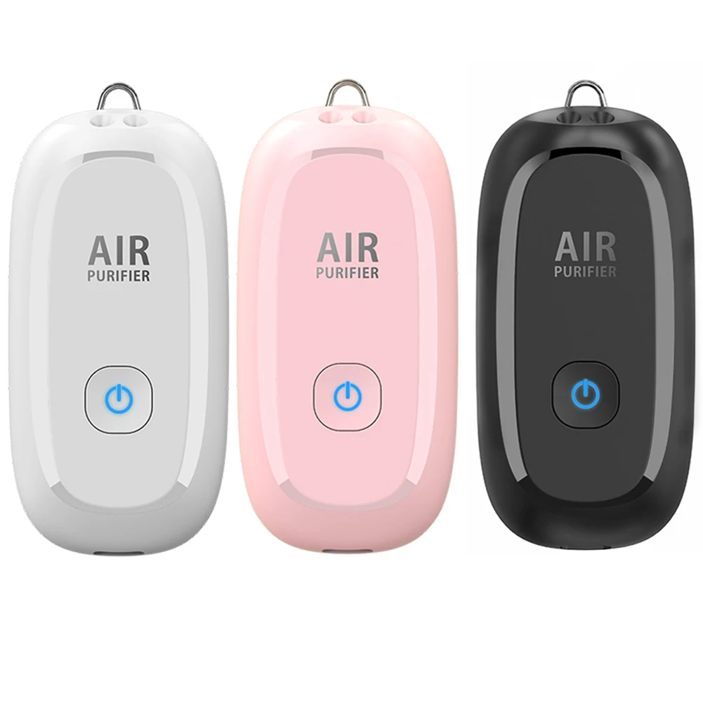 

Portable Outdoor Mini Portable Air Purifier USB Rechargeable Air Deodorizer Hanging Negative Ion Generator Car Air Purifiers