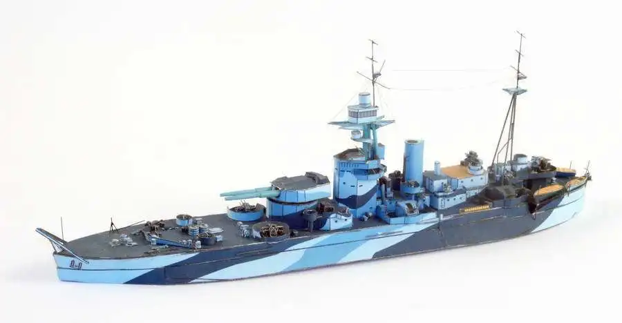 30 см длинная Вторая мировая война Британский командный корабль 3D бумажная модель
