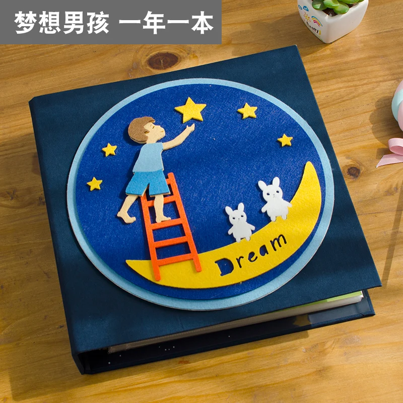 

Handmade Scrapbook Photo Album Stickers Storage Baby Memory Diy Photo Album Anniversary Gift Fotoalbum Home Decoration DF50XC