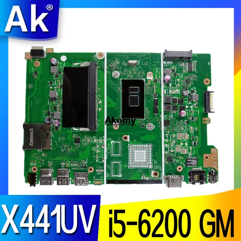 

X441UV X441UAmotherboard для For Asus X441U X441UV X441UAK F441U A441U материнская плата для ноутбуков тестовая i5-6200 GM