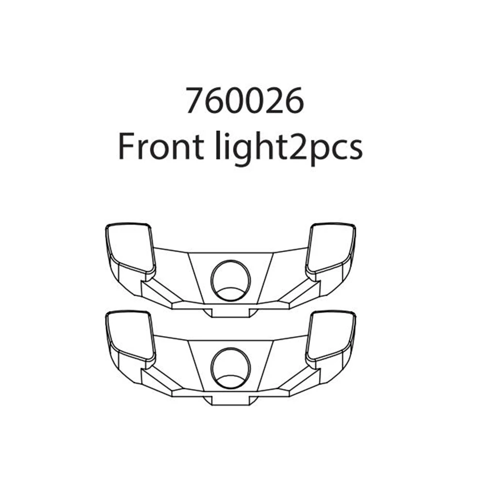 

760026 Turbo Racing 1:76 C71 RC Car Spare Parts Frontlights 2pcs Packed