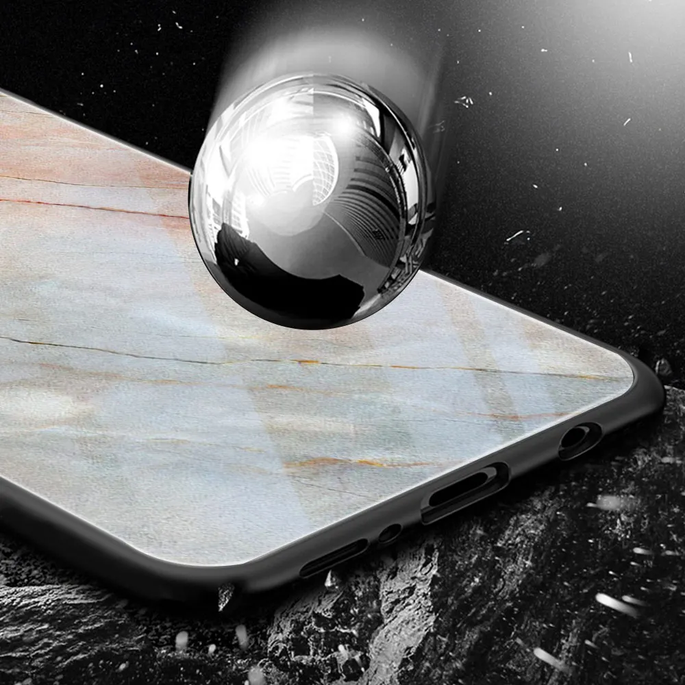

Fashion Case For Samsung A50 A70 A21S A51 A71 M30 A21 A30 A40 A41 S9 S8 S10 S20 Plus Note 20 Ultra 10 Glass Phone Cases Marble