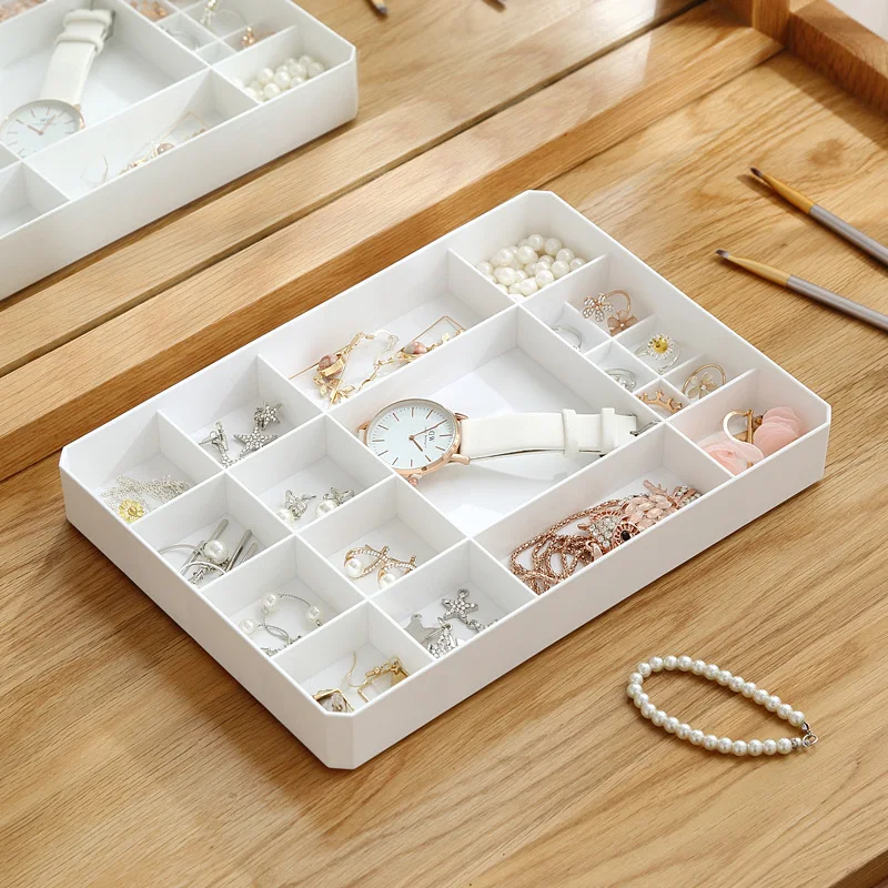 

Transparent Cover Dustproof Jewelry Box Household Multi-class Classification Storage Household Ring Jewelry Box Storage Box
