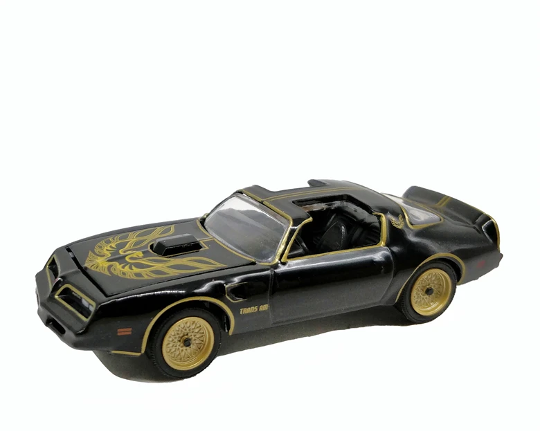 Pontiac 1977 TA 1: 64 зеленый свет Dodge Ramcharger PONTIAC chely Shelby GT350 Ford Nissan команда GMC Vandura литой модельный автомобиль - Цвет: Pontiac 1977 TA