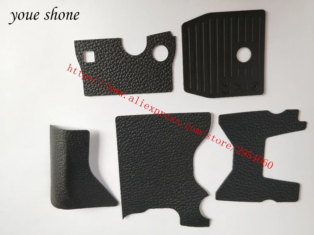 New 100% Original DF 5 PIECE FRONT/REAR/ GRIP RUBBER SET NEW REPAIR PARTS OEM + Tape For NIKON | Body Parts