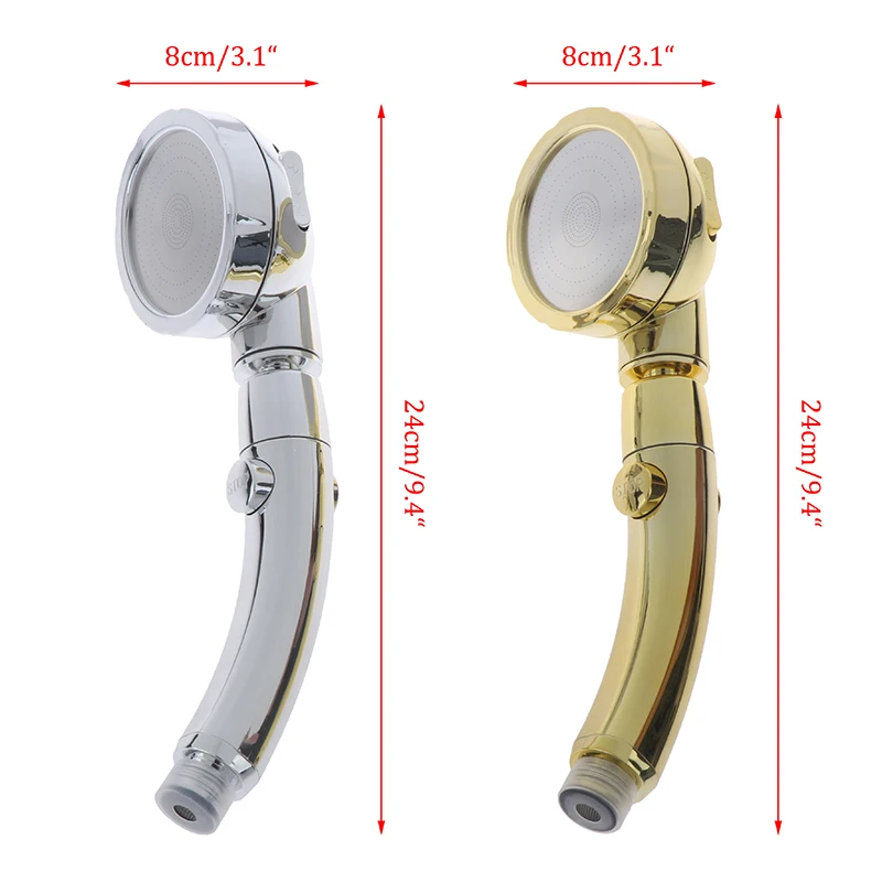 

360 Degrees Rotating Adjustable Water Saving Shower Head Three Mode Water