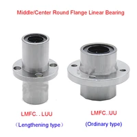 1pcs lmfc6 30uu lmfc6 40luu middlecenter round flange mount linear bearings
