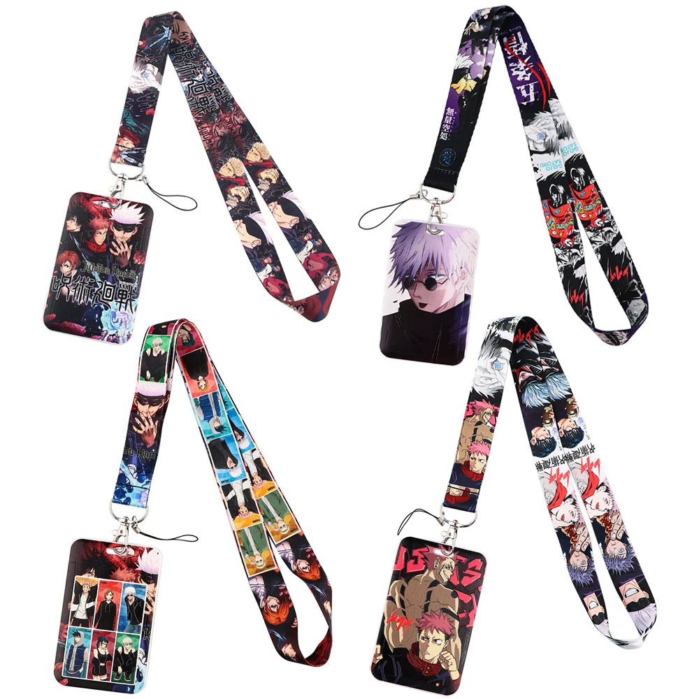 

SP1258 Anime Boy Keychain Lanyards Badge Id Holder ID Card Pass Mobile Phone USB Neck Straps Badge Holder Key Strap