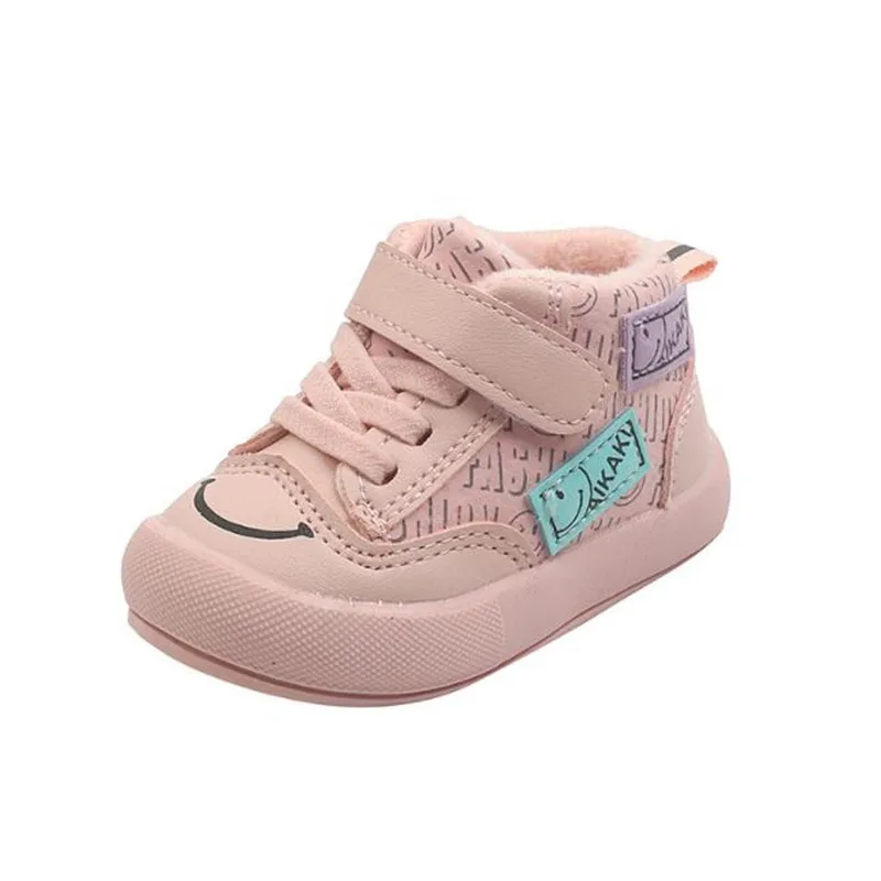 

Fashion New Hot Sales Four Seasons Baby Sneakers Cool Lace Up Fashion Baby Girls Boys Infant Tennis Solid Sports First Walkers
