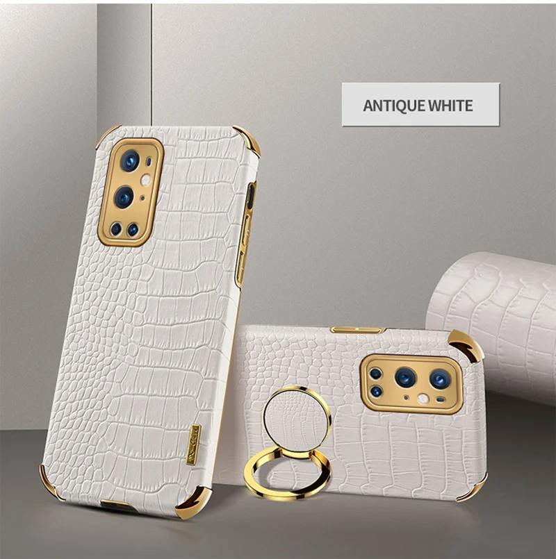 

Soft Silicone Back Cover For Oneplus 9 9Pro 9R PU Leather Fundas Luxury Crocodile Pattern Phone Case For Oneplus 9 Pro 9r Case