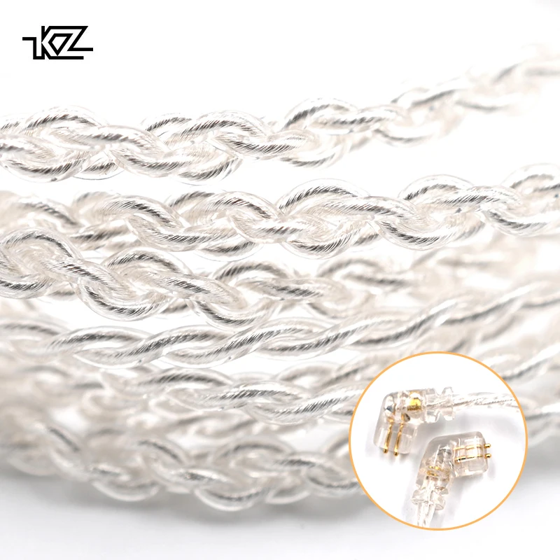 Наушники Ready KZ ZSNPro ZS10Pro ZSX посеребренный обновленный кабель 2PIN pin высокая чистота