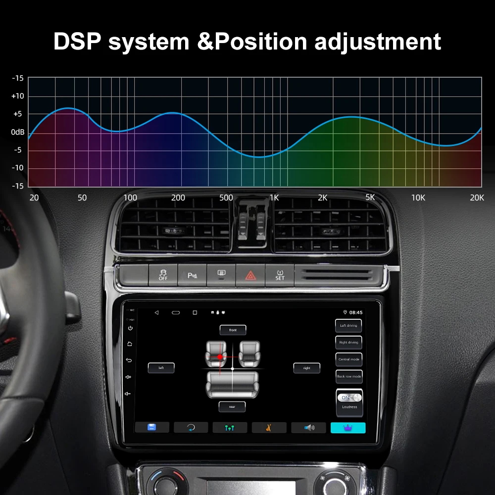 Автомагнитола ISUDAR Android 10 для VW/Volkswagen/POLO Sedan 2009-2017 навигация мультимедийная камера