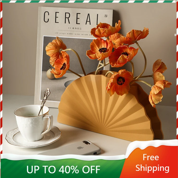 

Необычный уникальный дизайн, фарфоровое украшение для стола, матовая Маленькая ваза, аксессуары для украшения Macetero AA50HP