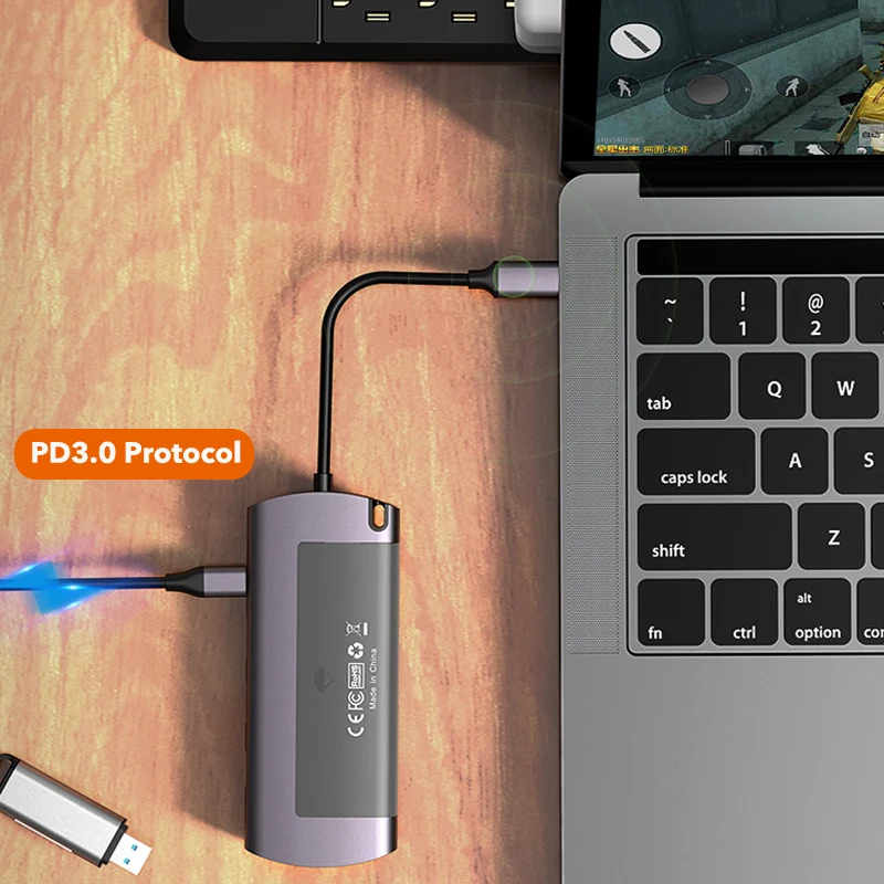 Фонарь с корпусом для M2 SSD поддержка корпуса NFGG мульти usb порта 4K HDMI 1000 Мбит/с Ethernet