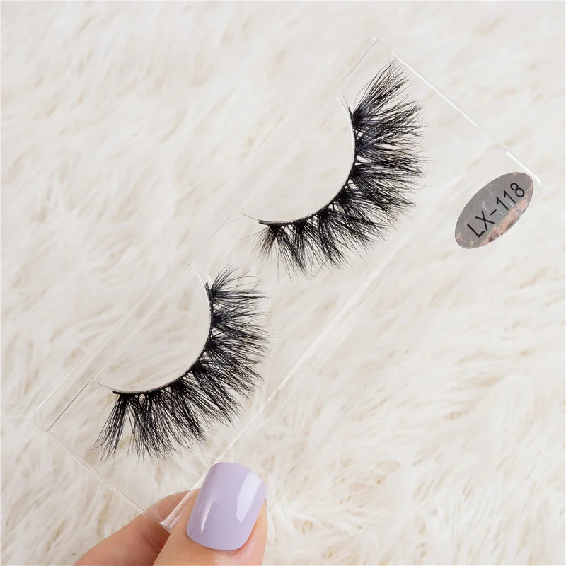 

Wholesale 3D Eyelashes 100% Real Mink Fur False Eyelashes and Lash Box Packaging