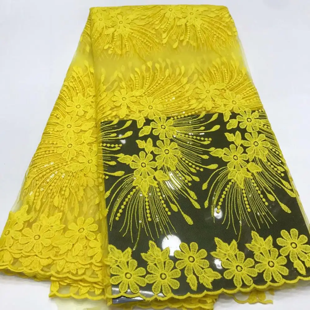 Вышитая Тюлевая кружевная ткань жемчуг Кружевная аппликация Ткань для свадьбы
