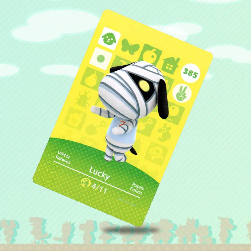 Карта на удачу амиибо для пересечения животных 385 карточка игры NS Switch новые