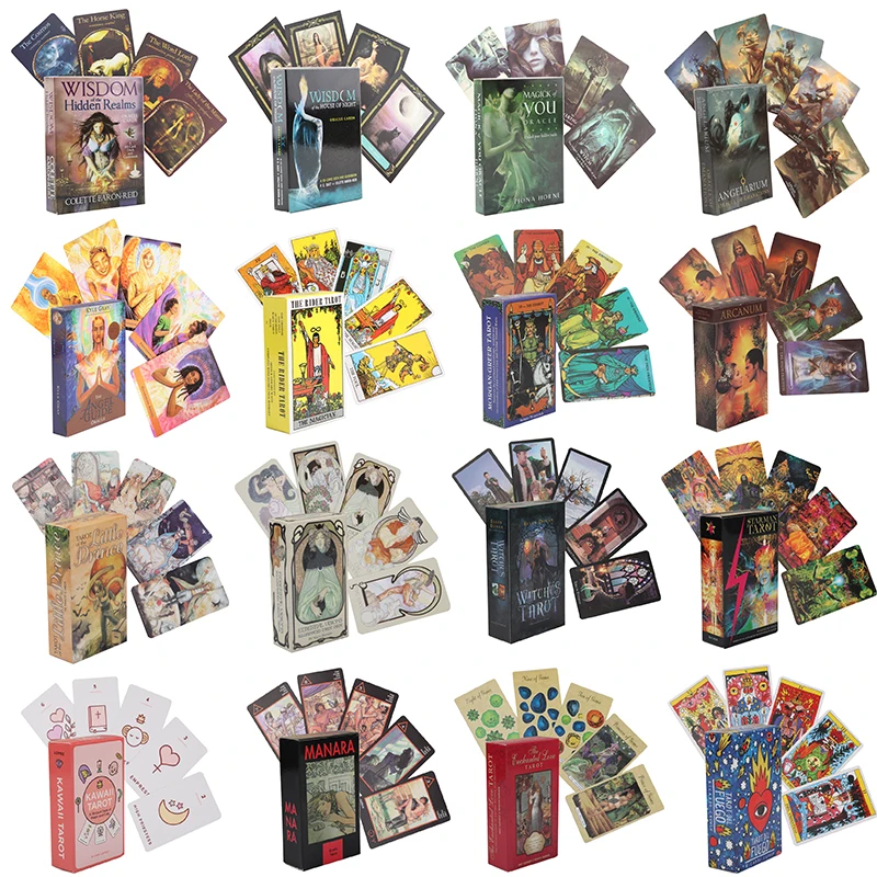 

Divination Future Oracle Card Destiny Tarot Family Game Solitaire Deck Party Board Game Beginner English Version PDF Guide Book