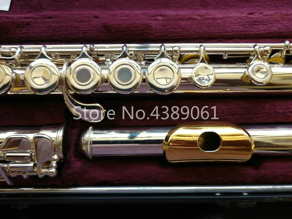Горячая ARMSTRONG 303 C Tune Мельхиор трубка Посеребренная поверхность золотая пластина