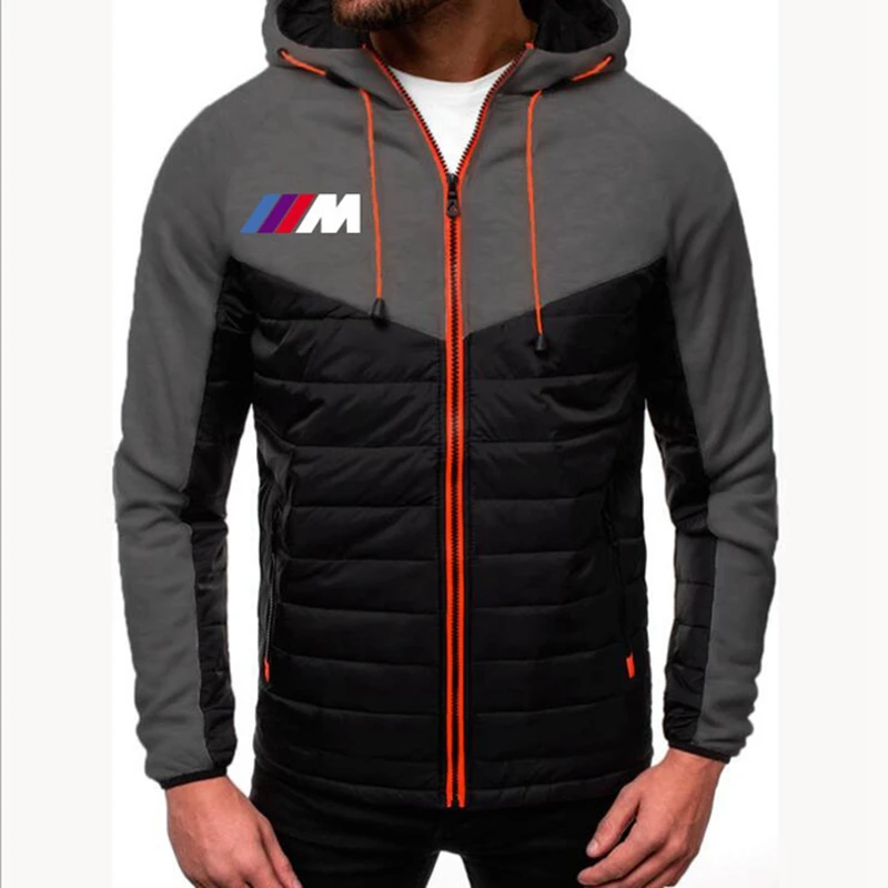 

Hoodie For Men is Suitable For Bmw Power M1 Car Logo Printing Fashion Casual Long-Sleeved Hooded Sweatshirt Men's Jacket Zipper