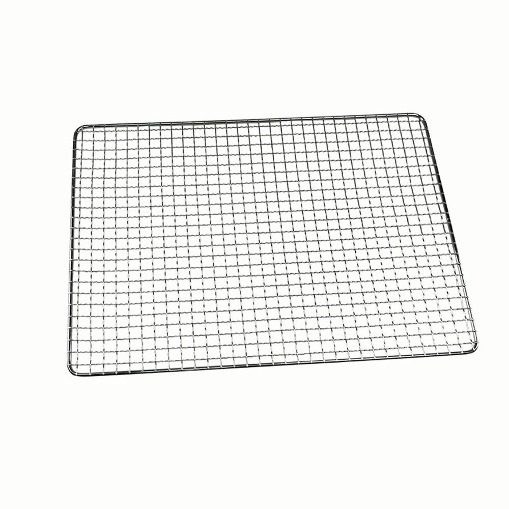 

Stainless Steel Wire Grid Cooling Tray Cake Food Rack Oven Kitchen Baking Pizza Bread Barbecue Cookie Biscuit Holder Shelf