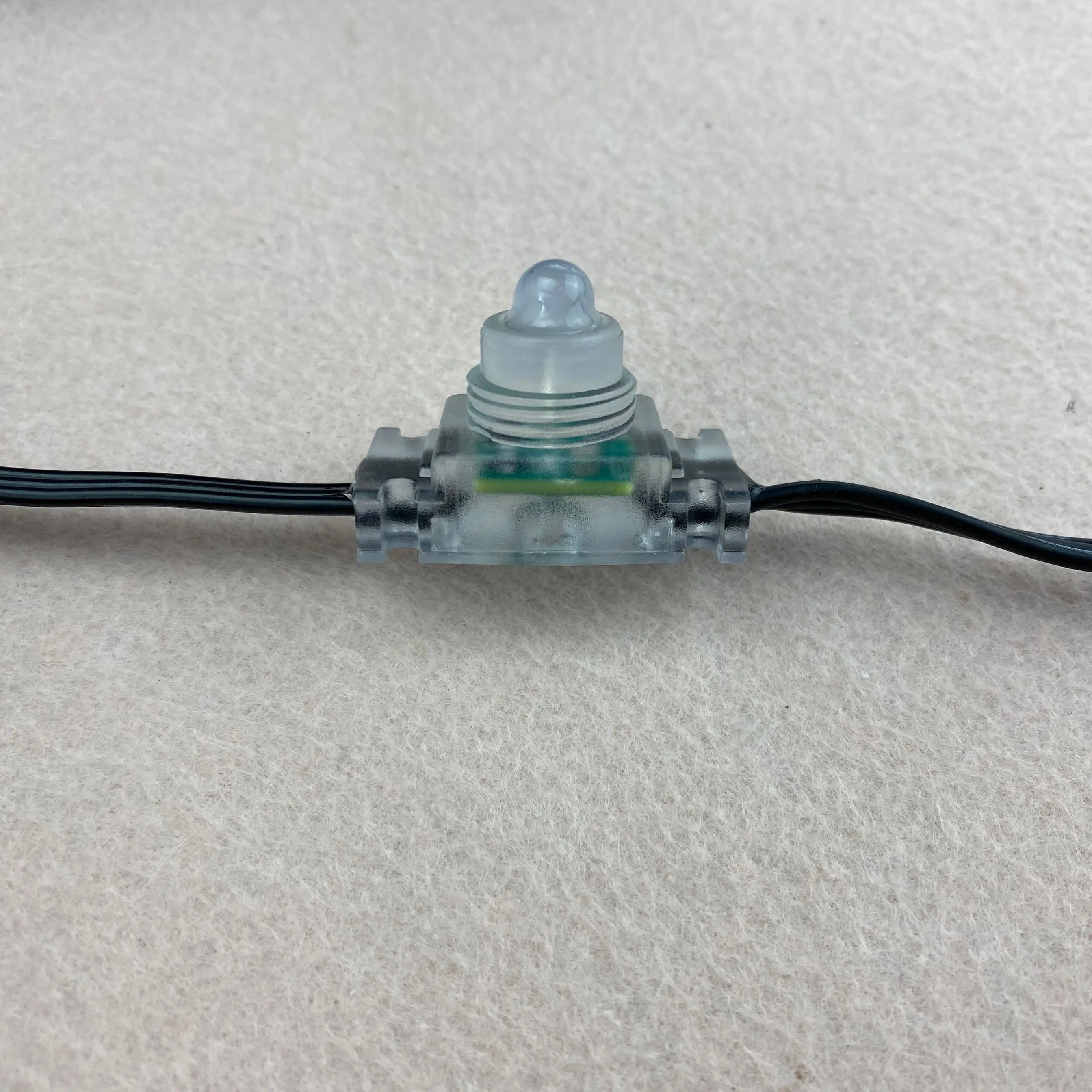 100 узлов DC12V WS2811 LED technicolor pixel IP68 С Заполнение эпоксидной смолой прозрачный