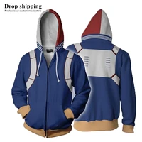 anime my hero academia todoroki shoto 3d hoodies sweatshirts for men women tracksuits fashion brand hoodie coats hoody tops