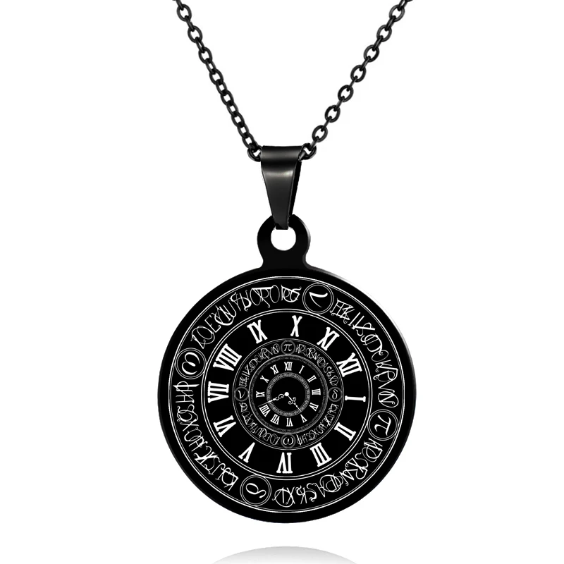 Винтаж четвёртая Пентакль Юпитера мужской ключ Соломона 35 мм кулон ожерелья с