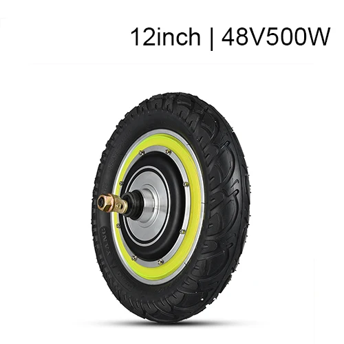 12inch 48v500w 8, 10, 12 дюймов, Электрический скутер, ступица двигателя, колеса 24 В, 36 В, 48 В, 350 Вт, 500 Вт, колесный мотор, бесщеточный EBike, Электрический скутер, Конверсионные Комплекты - Цвет: 12inch 48v500w