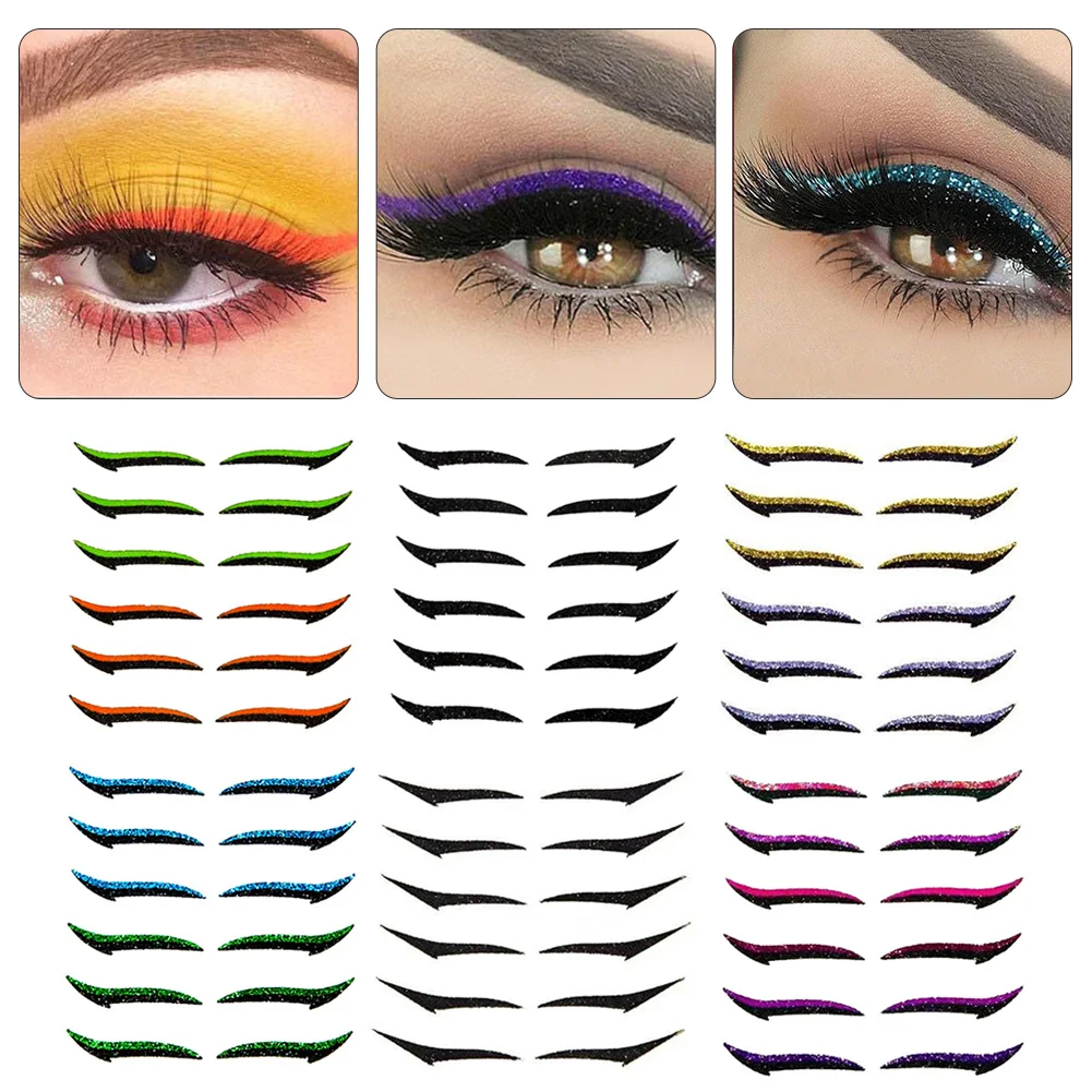 

6 Pairs New Fashion Eyes Sticker Reusable Sexy Cat Style Eyes Stickers Makeup Eyeliner Eye-shadow Face Sticker Eyes Makeup Tools