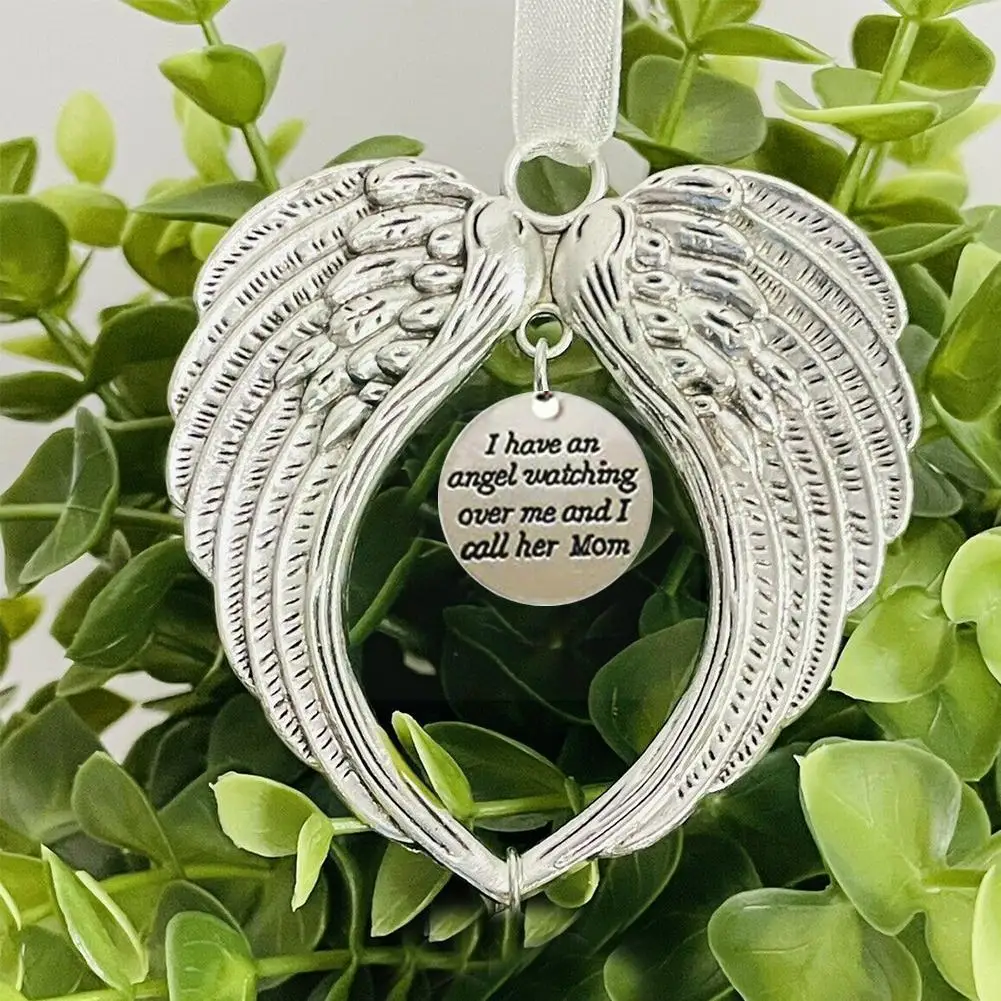 

A Part Of My Heart Is In Heaven рождественские украшения, Рождественская атмосфера ангела, памятное украшение для дома Подвески крылья Joyfu P4U8