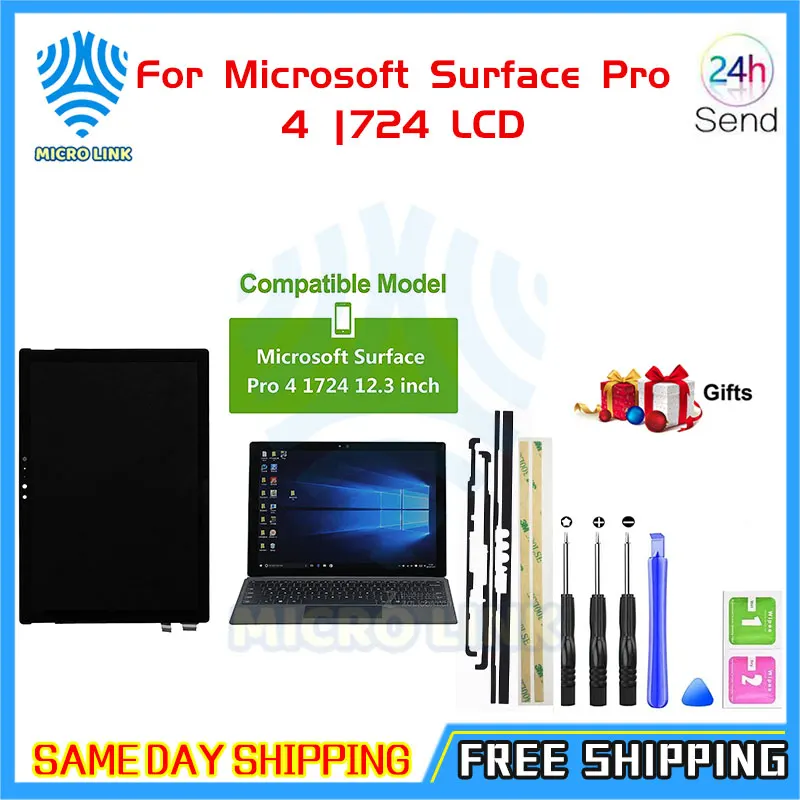 Оригинальный дисплей для Microsoft Surface Pro 3 1631 4 1724 5 1796 6 1807 7 1866 ЖК-дисплей с сенсорным