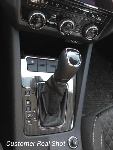 Для Skoda Octavia A7 2017 2018 2019 AT модель автомобиля коробка передач панель крышка наклейка декоративные полоски гарнир защита автомобиля-стиль