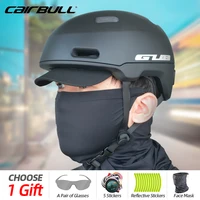 city commuter bicycle helmet with fashion baseball hat brim popular urban cycling orange black helmet for men women