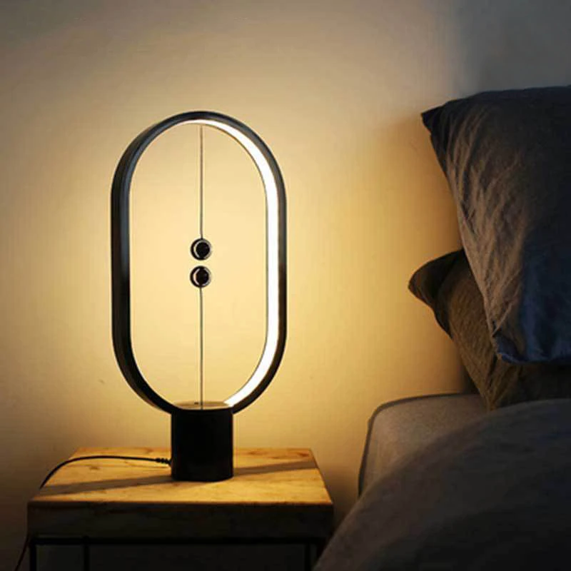 Led creative desk balance lamp bedside small night lamp desktop magnetic absorption balance lamp