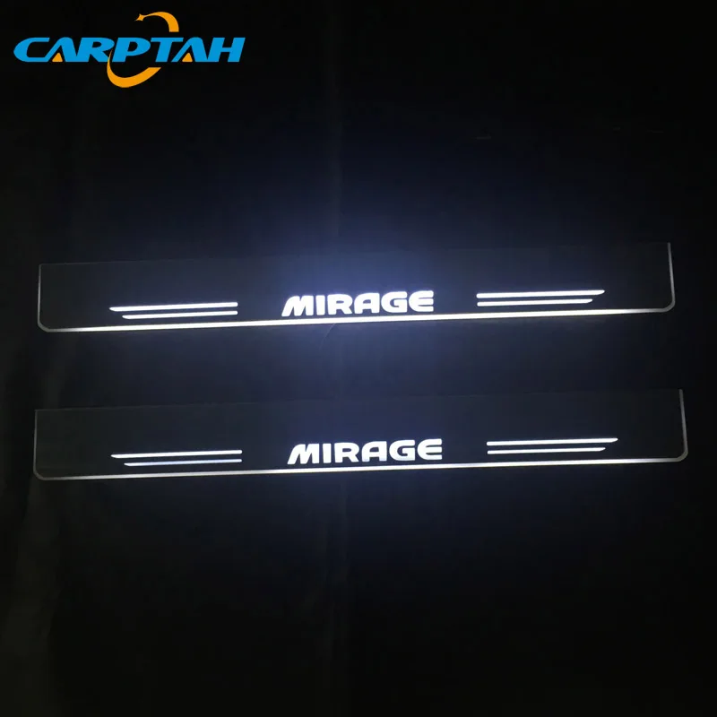 Деревянная акриловая подвижная светодиодная подсветка для Mitsubishi Mirage 2012 2018 4