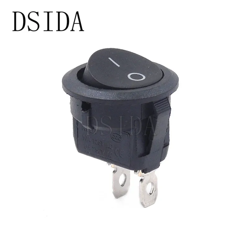 2Pin ON-OFF ON/OFF Round Rocker Switch LED illuminated Car Dashboard Dash Boat Van 12V 24V / 6A 250V / 10A 125V 2/3/4PIN Switch 20MM ON-OFF - Цвет: 2Pin ON-OFF