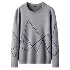 Мужской хлопковый свитер Varsnol, Повседневный, с круглым вырезом, зимние теплые пуловеры