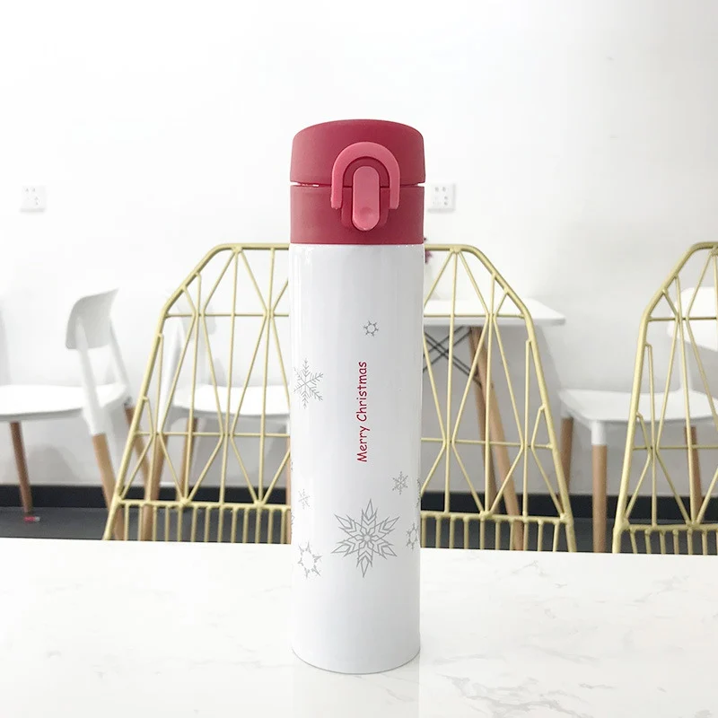 Новый 380 мл Уникальный Творческий Рождественский узор с вакуумной изоляцией