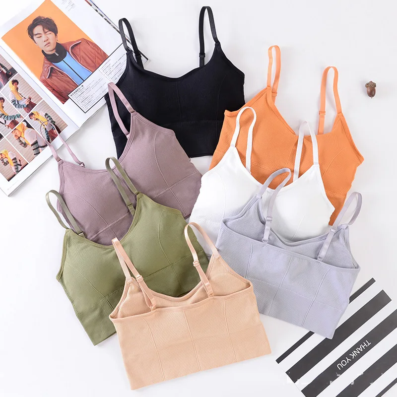 Спортивный бюстгальтер для бега йоги дышащий тонкий бесшовный топ против пота