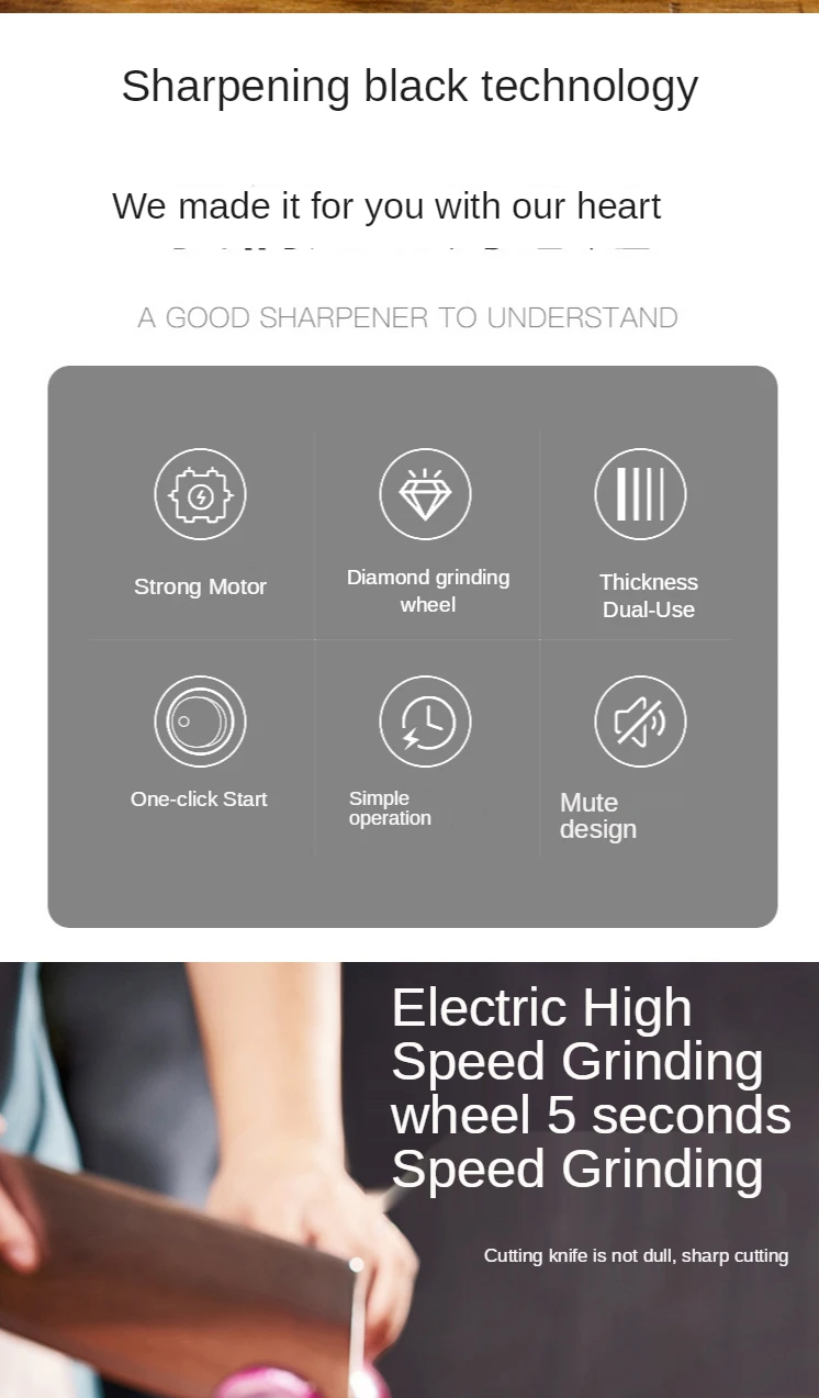 

Electric sharpener kitchen diamond sharpener electromechanical sharpener