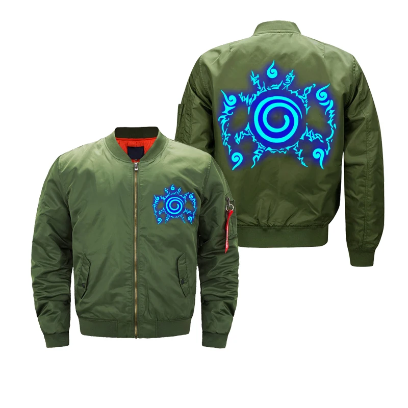 New Men Bomber Jacket Army Military Flight Pilot Jackets Print Logo Waterproof Coat Autumn fashion padded Outerwear dropship | Мужская