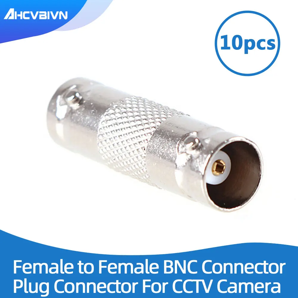 10pcs BNC Female to Inline Coupler Coax Connector Extender for CCTV Camera Security Video Surveillance System |