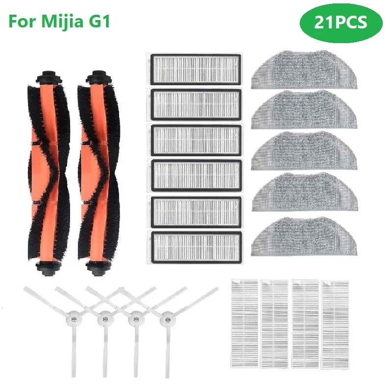 

Main Brush Side Brush Hepa Filters Kit for Xiaomi Mijia G1 Sweeping Mopping Robot Vacuum Cleaner G1 Mop