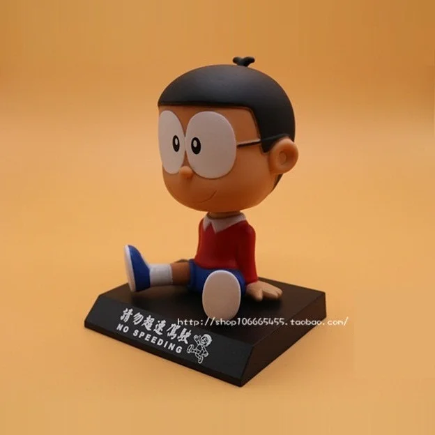 Animation Garage Kid Doraemon Collection Toys: Action Figure PVC Dolls Nobita Nobi Model Decoration Shaking Head Best Gift | Игрушки и